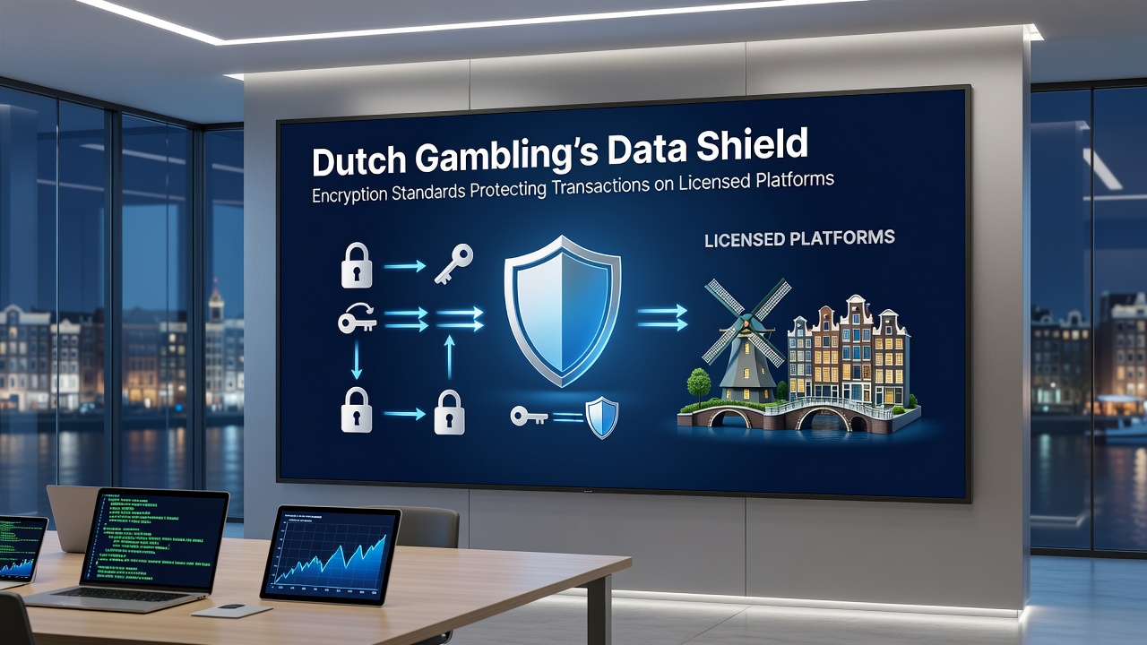 Diagram van beveiligde betalingsstromen met encryptie op Nederlandse platforms