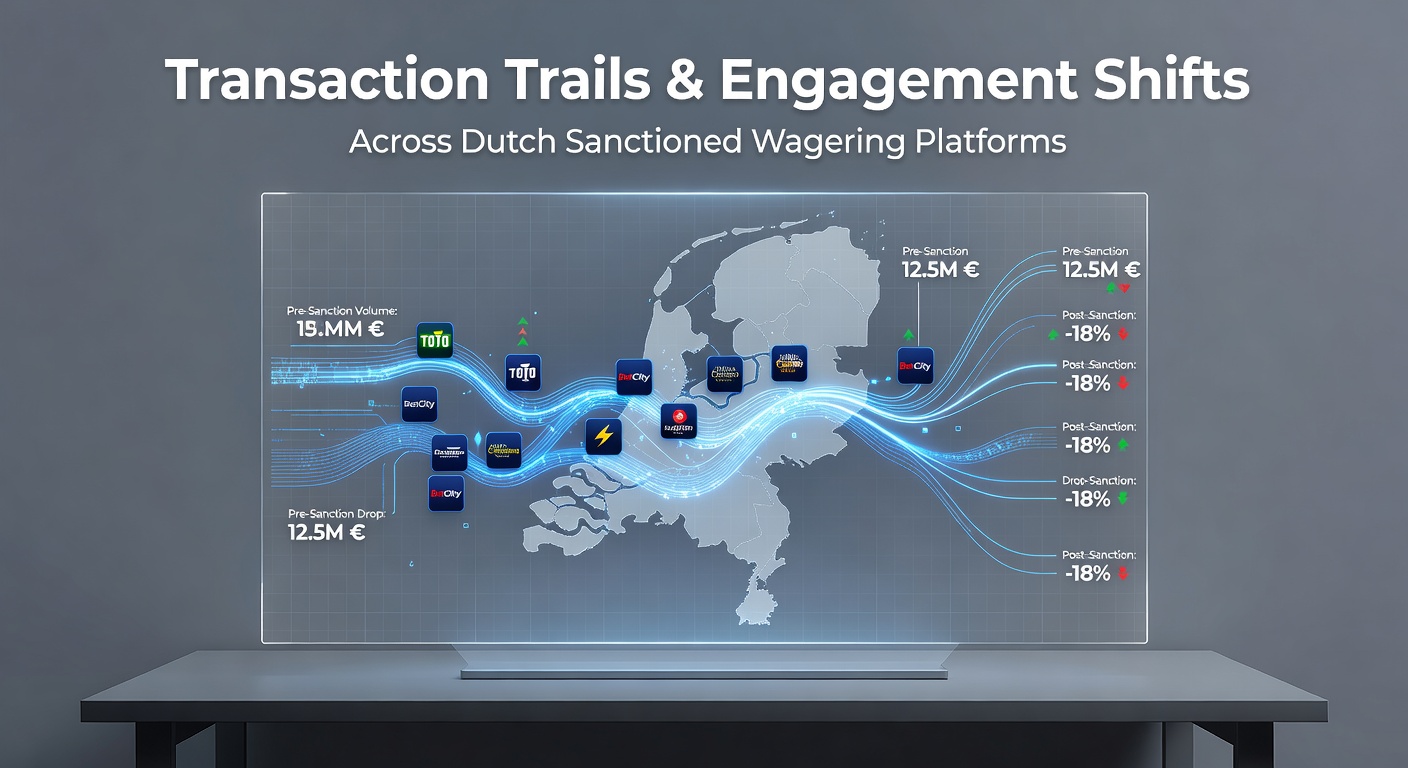 Overzicht van transactiedata die patronen in speleractiviteit weergeeft op gereguleerde Nederlandse platforms