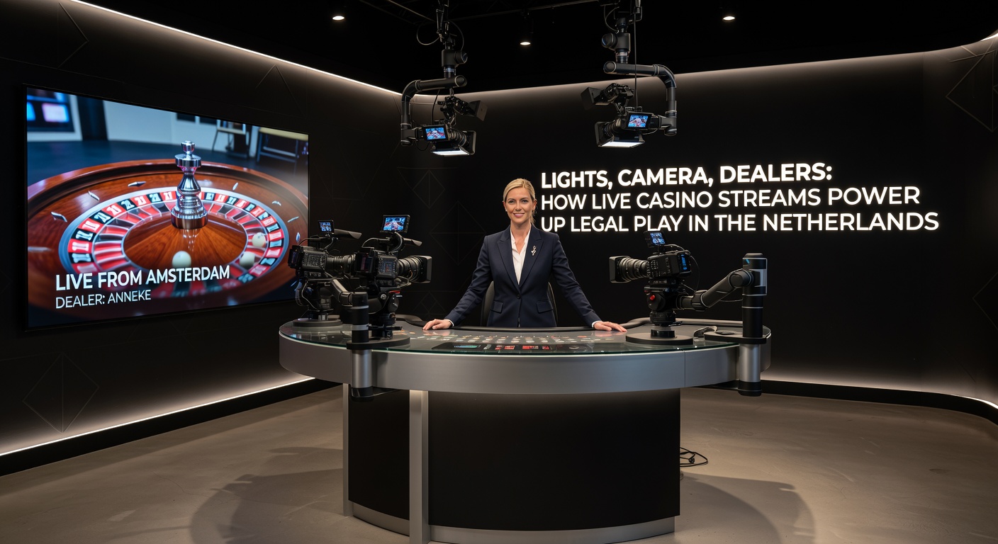 Live dealer aan roulette tafel in een Nederlands gelicenseerd casino stream