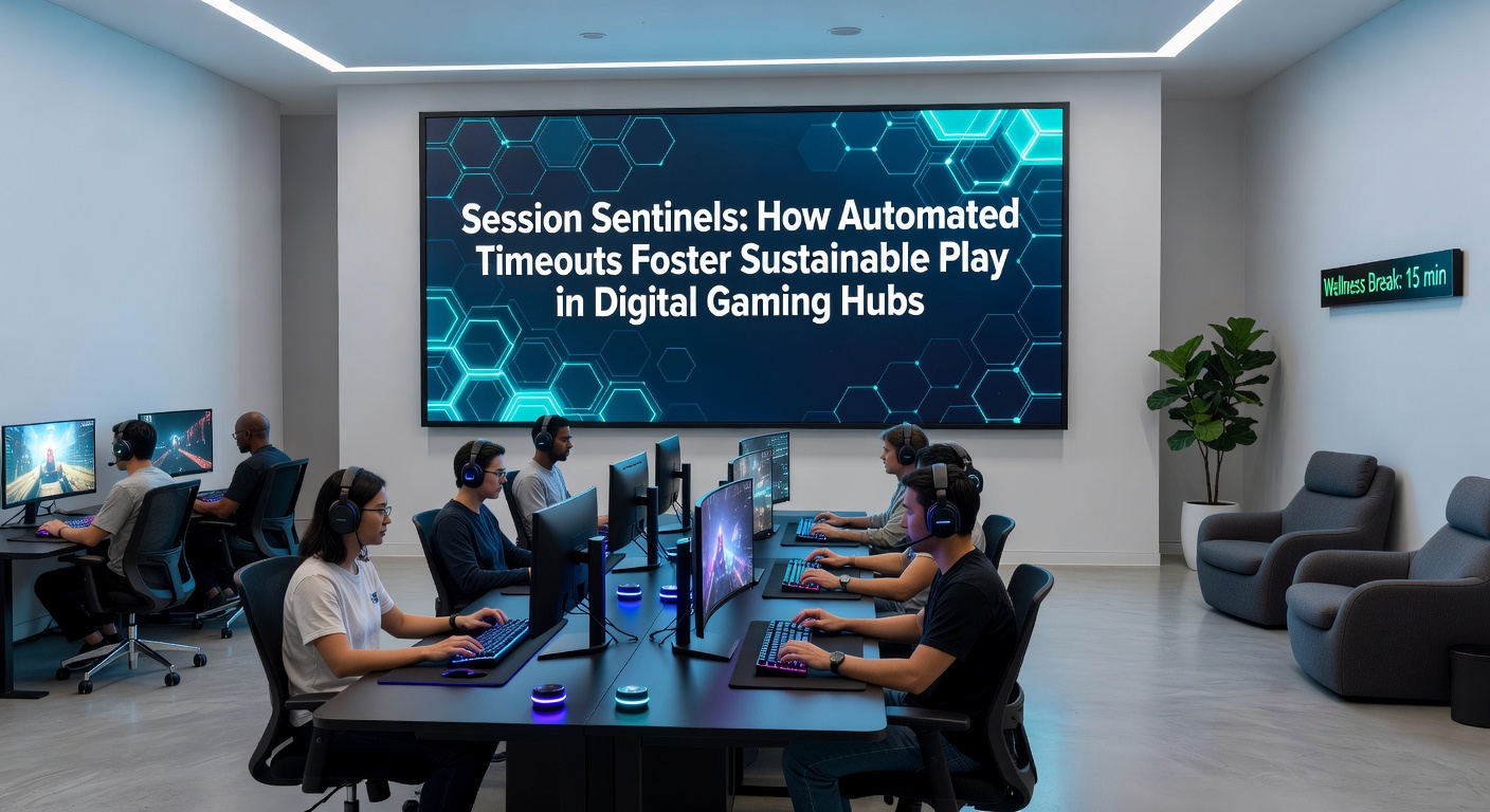 Grafiek met tijdlijn van een gaming sessie, inclusief automatische time-out meldingen en spelersgedrag