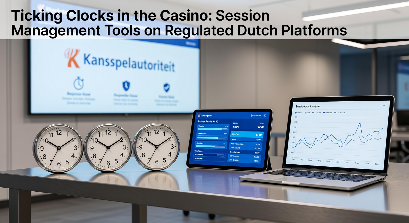 Schermafbeelding van een sessie-timer op een KSA-gelicentieerd casino-platform, met een klok die de speeltijd bijhoudt en een herinnering voor een pauze