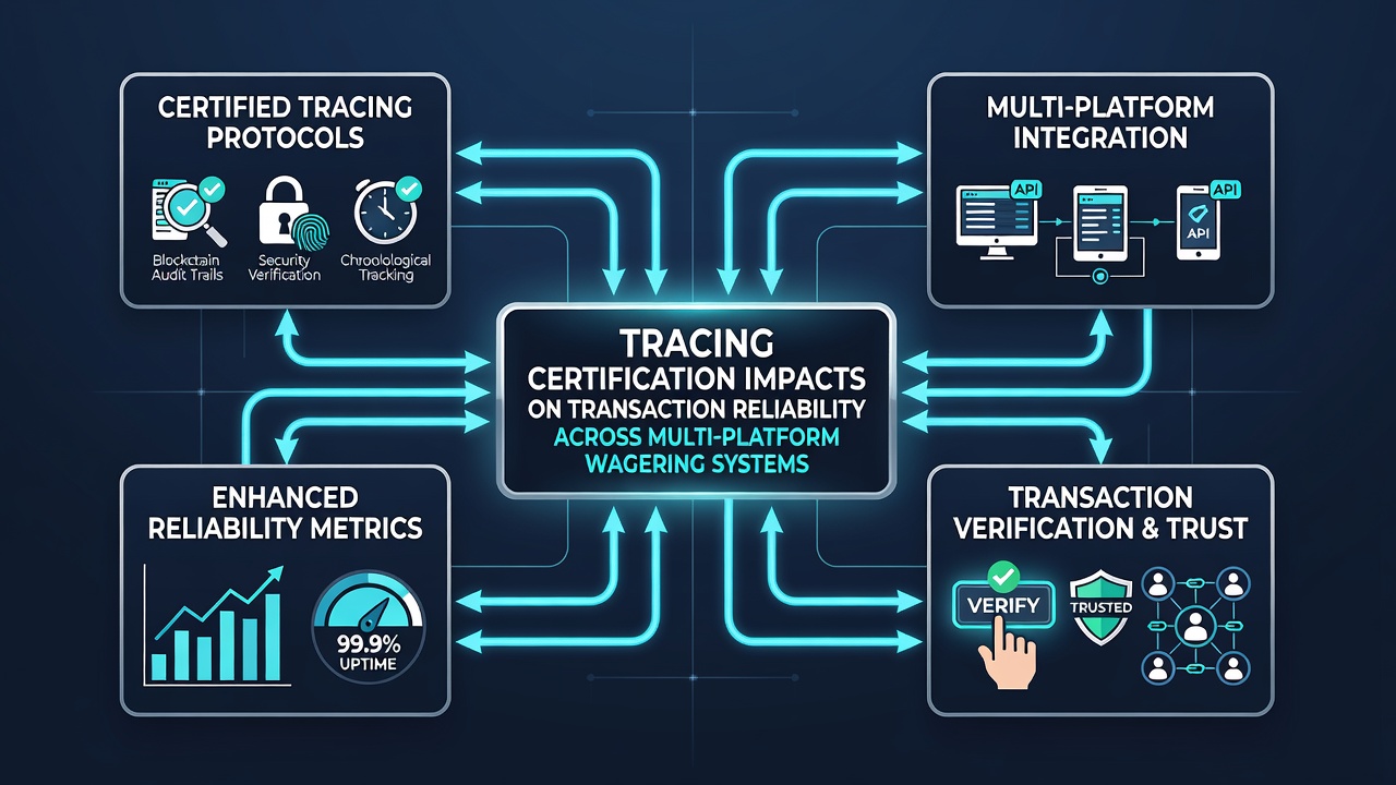 Schermafbeelding van een dashboard met transactielogs en certificeringsstatus in een multi-platform omgeving