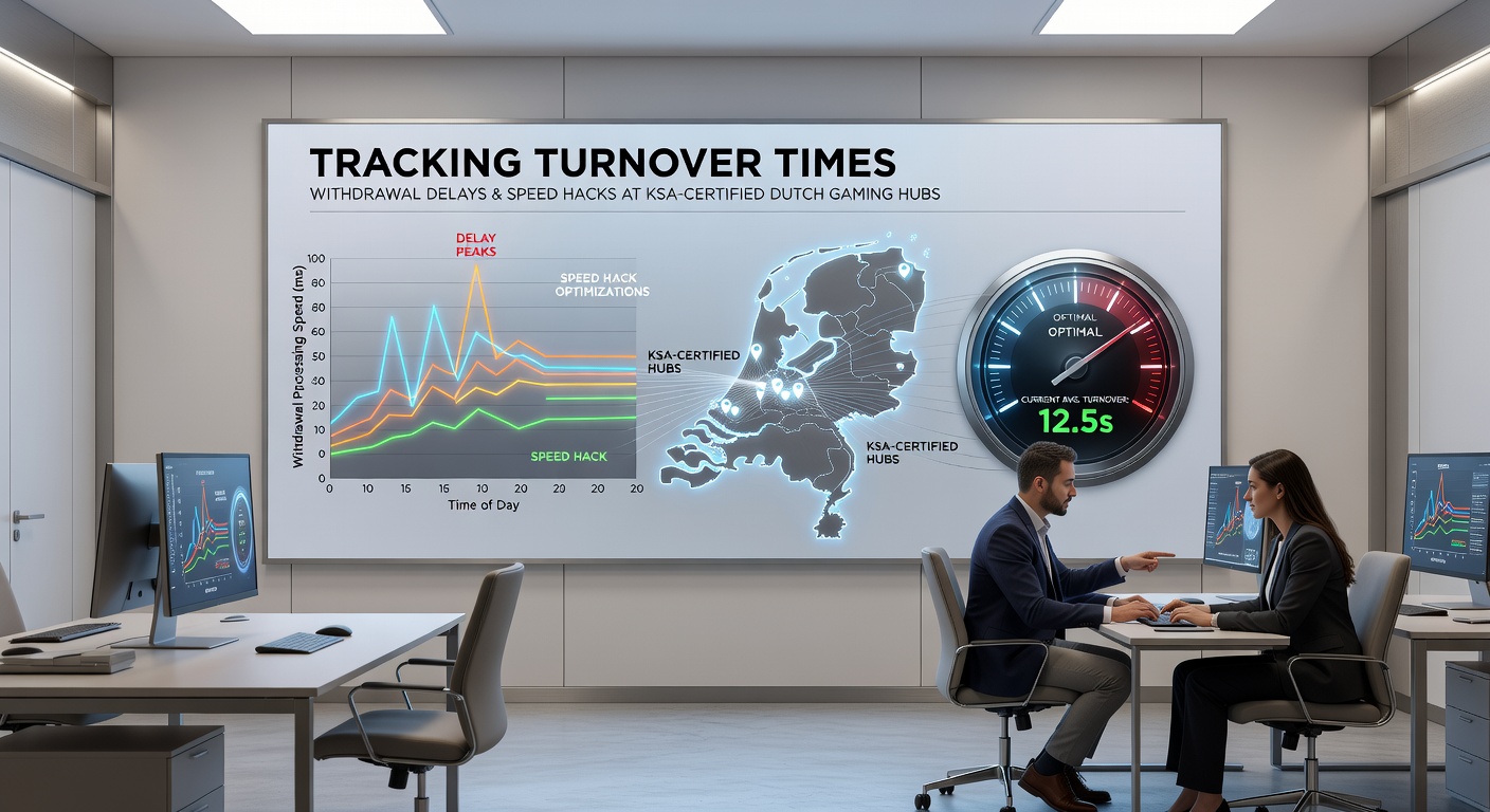 Grafiek met turnover-tijden en uitbetalingsvertragingen op KSA-platforms, inclusief tijdlijnen en hacks voor snellere verwerking